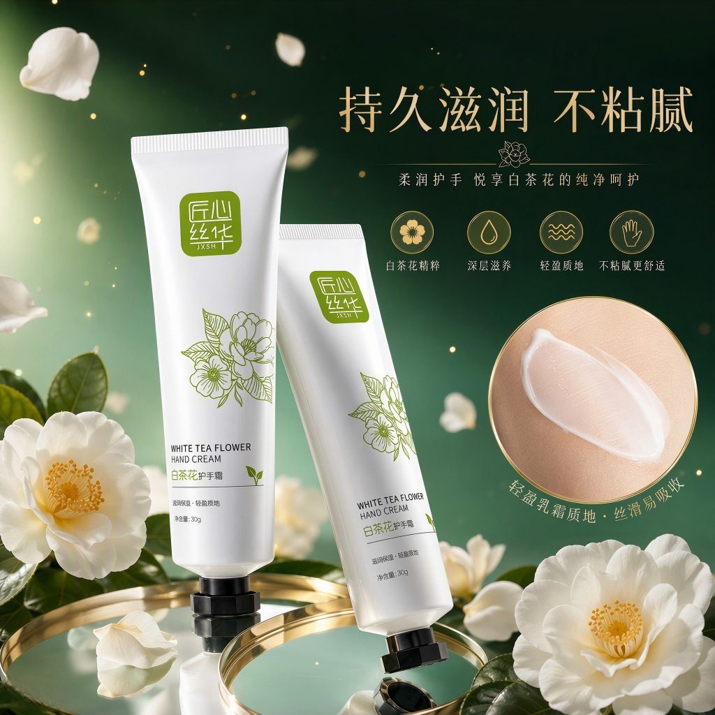 白茶护手霜 匠心丝华补水保湿滋润防干裂便携式润手乳